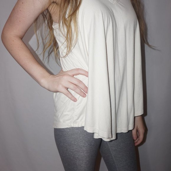 Super Soft White Flowy Tank - Picture 3 of 6